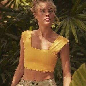 FP Movement by Free People Yellow Sports Bra